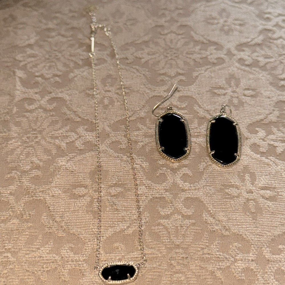 Necklace and earrings